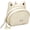 Beige, variant on Cute Frog Coin Purse Small Leather Coin Purse Card Key Lipstick Storage Bag Holder Wallet Pouch For Women And Men