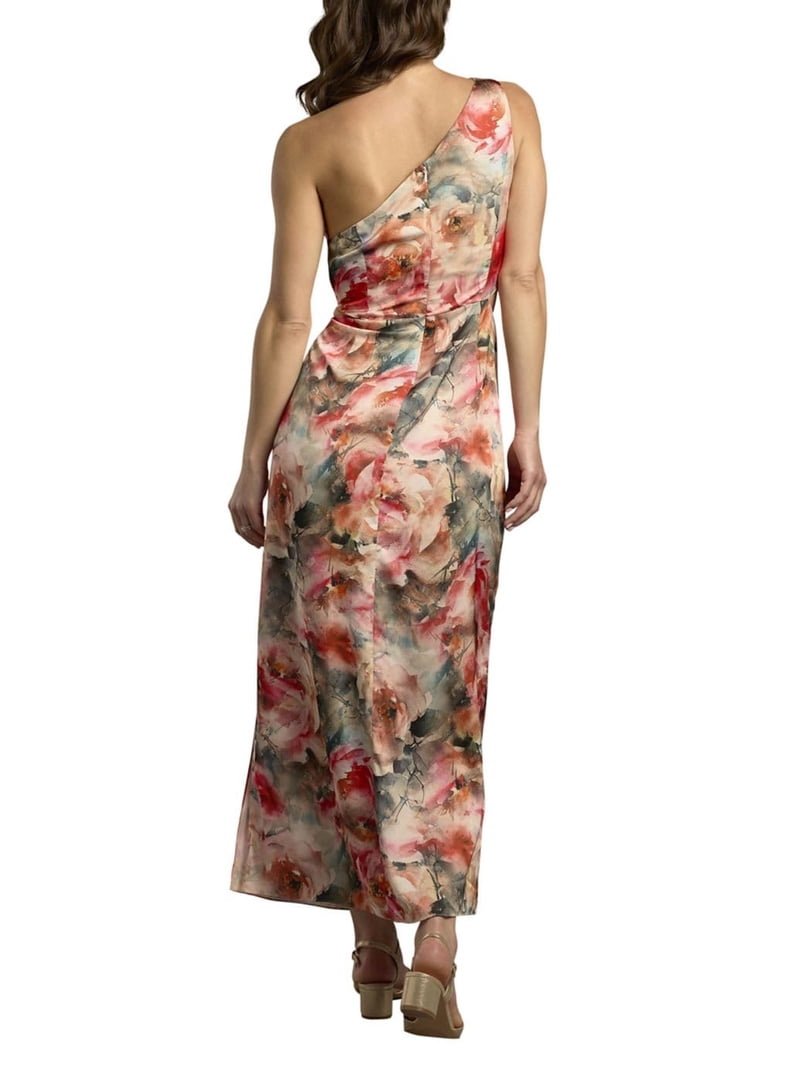 david's bridal one shoulder dress David's Bridal One Shoulder Allover Rose Gold Sequined Bridesmaid Dress Size:4 Sweet Purseonality