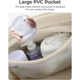 thumbnail image 5 of Gocvo Travel Duffel Bag, Adjustable Strap Gym Bag with Wet Pocket for Women, Lightweight Puffy Tote Bag, Water Resistant Overnight Bag for Daily Use, Travel, Gym(Beige), 5 of 8