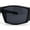 Matte Black Black, variant on Locs Color Mirror Sport Biker Style Wrap Around Matte Black Sunglasses All Black
