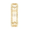 thumbnail image 2 of Rosec Jewels Lab Grown Diamond Wedding Band - EF-VS Grade Certified - Vintage Style Starburst Band - Ready to Gift with Jewelry Box, 18K Yellow Gold, US 7.00, 2 of 7