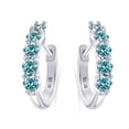 thumbnail image 5 of S925 Sterling Silver Earrings 12 Carat Single Diamond 3Mm Color Moissanite Earrings D Color Mosane Diamond Earrings, 5 of 5