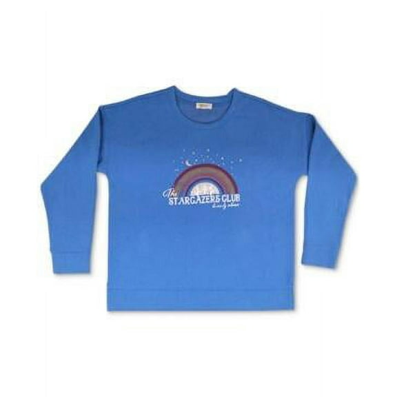 MSRP $50 Style & Co Rainbow-Print Sweatshirt Size Large