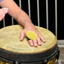 OFFIGAM African Drum Accessories Yellow Plastic Maracas for Home and Outdoor Use