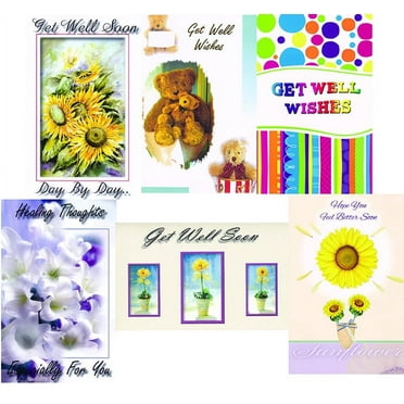 Get Well Greeting Cards in an Assorted 12 Pack