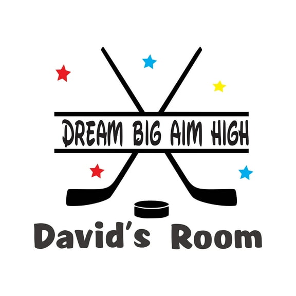 Design With Vinyl Personalized Sports Wall Decal Two Crossed Golf Sticks Custom Name Bedroom Wall Decal for boys and girls Golf Themed Kids Room Décor - Size: 30 In x 27 In