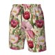 thumbnail image 4 of Balery Tulips Flowers Traje de Baño Estilo Hawaiano para Hombre, Shorts de Secado Rápido con Bolsillos-Medium, 4 of 6