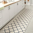thumbnail image 5 of JONATHAN Y SANTA MONICA 2 x 10 Runner Rug, Arabesque Ogee Trellis - Beige/Navy, SMB122A-210, 5 of 10