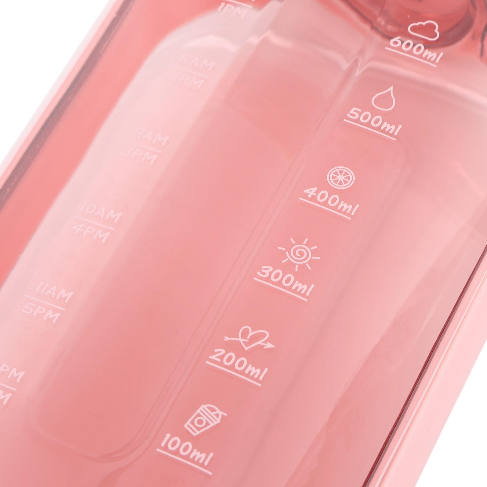 BOKYAN 750 ml Flat Water Bottle – Slim, Leak‑Proof, BPA‑Free PC, Clear Design with Carrying Strap & Built‑In Scale – Ideal for Travel, Gym & Camping
