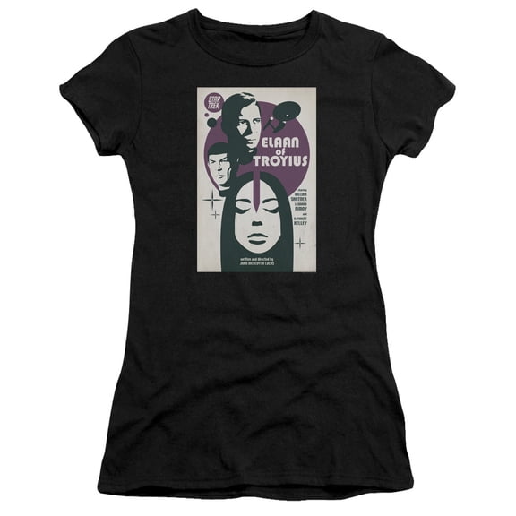 Star Trek Tos Episode 68 Junior Women's Sheer T-Shirt Black