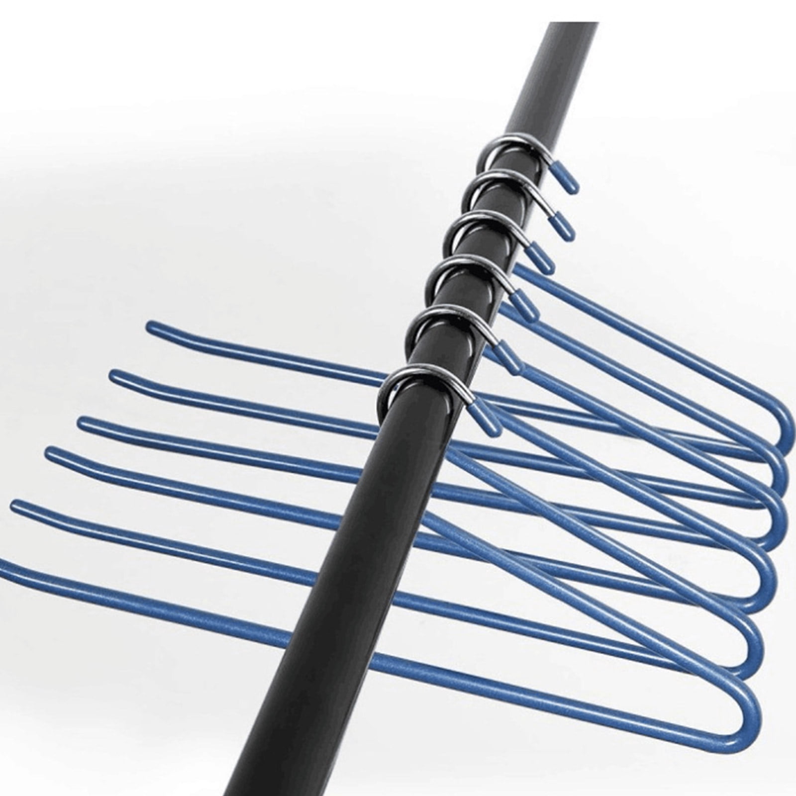 Pants Hangers 12 Pack Heavy Duty Hangers Open Ended No for Sharp Edges 4 Colors Jeans Hanger Trouser Slack Hangers