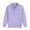 Purple, variant on CINVREST Boys Girls School Uniform Polo-Collar Long Sleeve Button Tees Back To School Comfy Soft Casual Polos Shirt 2-15Y (14 Years, Blue)