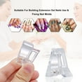 thumbnail image 3 of Set of 5Pcs Transparent Quick Building Nail Tips Clips Finger Nail Extension UV LED Plastic Builder Clamps Manicure Nail Art Tool Kit for Poly Gel, 3 of 6