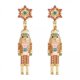 thumbnail image 1 of 4xPendientes De Navidad Pendientes De Cascanueces Pendientes Navideños únicos Y Lindos De Vestir Rosa, 1 of 8