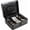 Black Combination Lock, variant on Locking Steel Large Cash Box with Removable Coin Tray and Key Lock,9.84"x 7.87"x 3.54",Black
