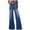 Blue, variant on Sngxgn Women's Ripped Straight Leg Jeans Mid Waist Vintage Jeans(Blue,S)