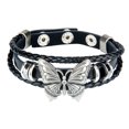 thumbnail image 3 of Gótico punk hombres mujeres PU cuero brazalete UNA Sunnimix Brazalete de brazalete de motorista punk, 3 of 8