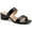 Black, variant on CHARTER CLUB Womens White Croco Print Vernaa Square Toe Block Heel Slip On Dress Sandals Shoes 9 M