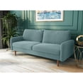 thumbnail image 3 of Pemberly Row Aurora Velvet Living Room Sofa in Light Grayish Cyan, 3 of 4