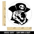 thumbnail image 2 of Pirate Parrot Bird with Hat Self-Inking Rubber Stamp Ink Stamper - Yellow Ink - Small 3/4 Inch, 2 of 7