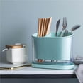 thumbnail image 3 of 3-compartment Cutlery Holder with Drain Tray Detachable Utensils Drying Organizer Dining Flatware Holder for Home Kitchen Restaurant, 3 of 9