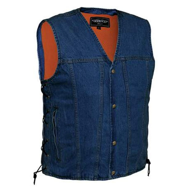 MENS DENIM DARK BLUE VEST ,DBL ,4XL