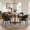 Green, variant on IZXGS Dining Chairs Set of 6, Modern Upholstered Faux Leather Kitchen Chairs with Curved Back Metal Legs,Green