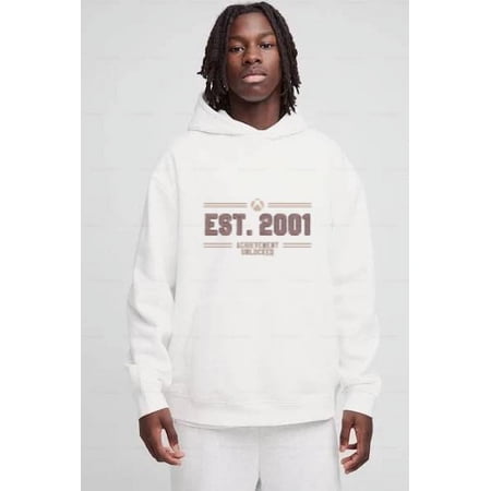 The Heirloom Xbox Varsity Hoodie Est 2001 Gamer Heritage Style for men & women up to size 5XL.