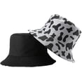 thumbnail image 4 of CoCopeaunts Cow Bucket Hat for Men Outdoor Sports Leisure Cotton Bucket Cap for Women Sun Protection Double Sided Wear Basin Hat, 4 of 8