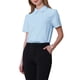 thumbnail image 1 of INSPIRAR CHIC Body de Mujer con Botones, Cuello, Manga Corta, Leotardo de Oficina, Camisa Superior, Talla L, Azul Claro, 1 of 4
