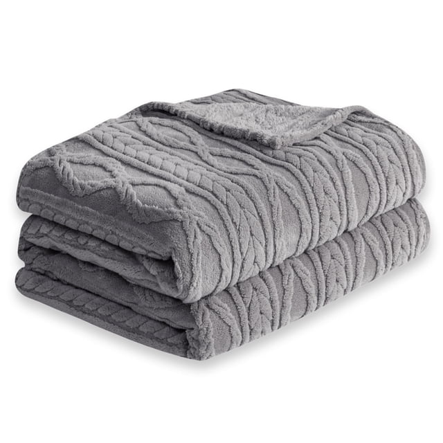 Manta COOVA Twin de felpa suave de 152 x 203 cm