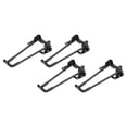 thumbnail image 1 of Unique Bargains Folding Table Legs, 4 Pack 18cm(7.1') Metal Foldable Coffee Table Legs, Black, 1 of 6