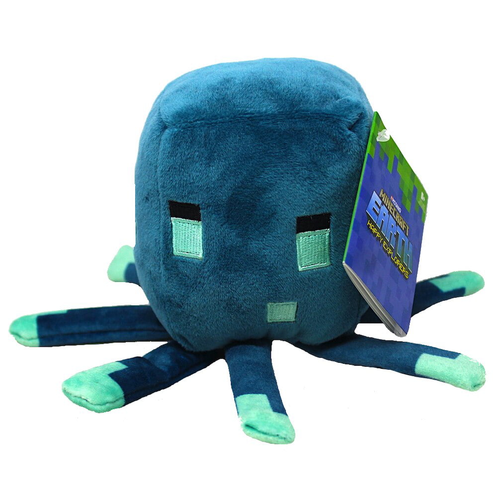 Happy Explorer Glow Squid Minecraft Plush Figure 8 Quot Walmart Com Walmart Com