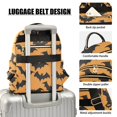 thumbnail image 4 of JIALIOU Mini Backpack Purse for Women Quilted Casual Daypack Small Travel Shoulder Bag, Bats on Orange, 4 of 7