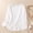 White, variant on XPMWRP Linen Shirts for Womens Crew Neck Long Sleeves Solid Color Loose Fashion Casual Comfy T-Shirt Blouse Pullover Tops Green L