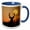 Blue/White, variant on 3drose, White-tailed Deer, Buck with Harvest Moon Rising, Texas, Usa, 11oz Magic Transforming Mug