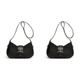 thumbnail image 1 of Bolso Hombro Cuero PU Axila Y2K Bolso De Moda Para Mujer Negro, 1 of 5