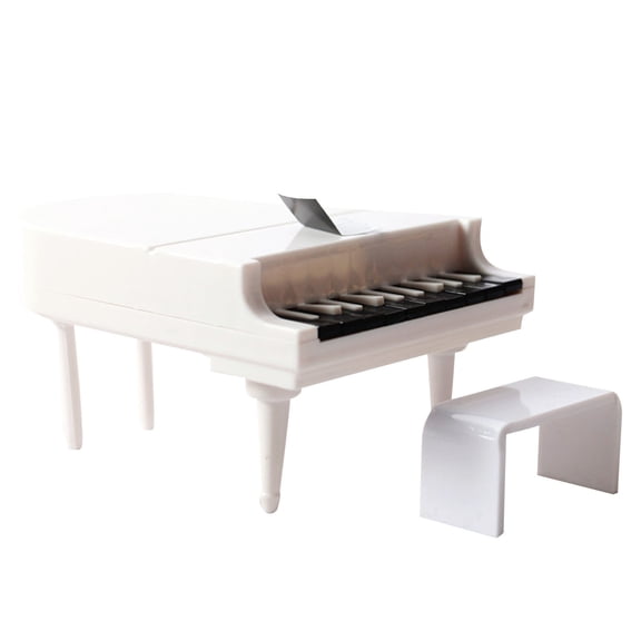 Weloille Mini Dollhouse Grand Piano Simulation Model, Realistic Decor for Girls Toy Room Collection and Display