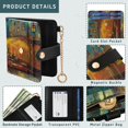 thumbnail image 5 of Small Wallet For Women Bifold Leather Pocket Coin Credit Card Holder With RFID Blocking Outdoor Café at Night, 5 of 6