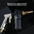 thumbnail image 5 of Garden Hose Nozzle Heavy Duty Metal Spray with 4 Adjustable Patterns | High Pressure Brass Alloy | Fits 3/4" Hoses | Ergonomic Grip | Car Wash, Pet Shower | 8.3"x4.7"x1.6" | Gray, 5 of 9