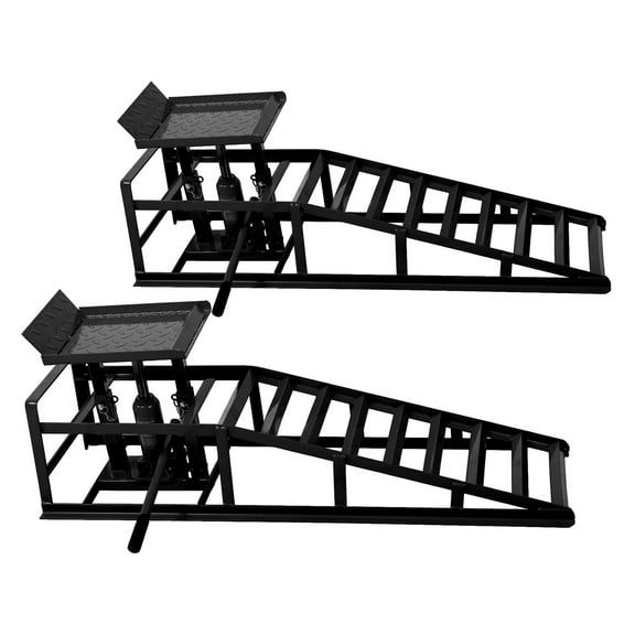 Chery Industrial Auto Car Truck Service Hydraulic Ramps Lifts, Garage Car Lift Repair Frame Lift (2 Pack) ,5 Ton,Black
