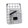 thumbnail image 2 of Magazine Rack Wall Mounted Newspaper Rack Magazine Stand Hanging Newspaper Holder Metal Book Basket, 2 of 2