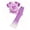 Purple, variant on OOOUM Girls Tie Dye Casual Outfit Kids Short Sleeve Heart Knot Detail Cropped Tee Suit Gradient Flare Pants Two Piece Set Pink 11-12 Years