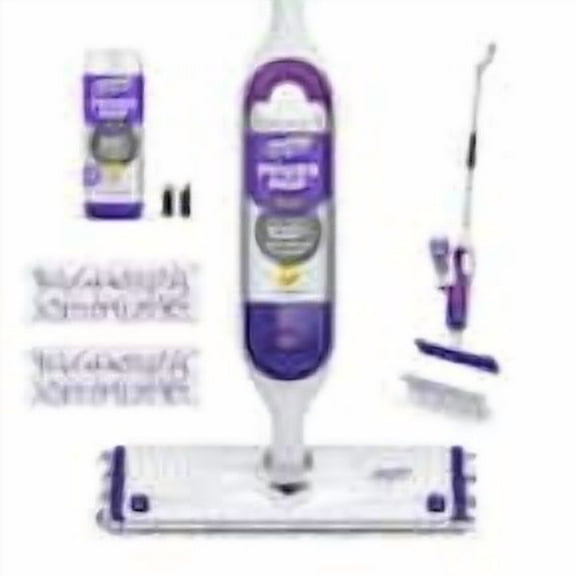 Power Mop Vinyl, Tile & Laminate Floor Starter Kit (1-Power Mop, 2-Pads, Cleaning Solution and Batteries)