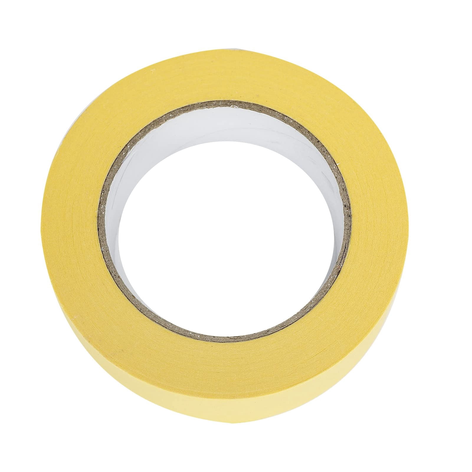 Confote Yellow 6 Rolls Masking Tape 1.5 inch x 60 Yards 181 feet Crepe Paper Industrial Grade Easy Release Auto Body Tape