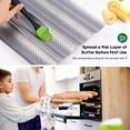 thumbnail image 6 of AMAGABELI GARDEN & HOME Nonstick Perforated Baguette Pan 15" x 13" for French Bread Baking 4 Wave Loaves Loaf Bake Mold Toast Cooking Bakers Molding 4 Gutter Oven Toaster Pan Cloche Waves Silver, 6 of 7