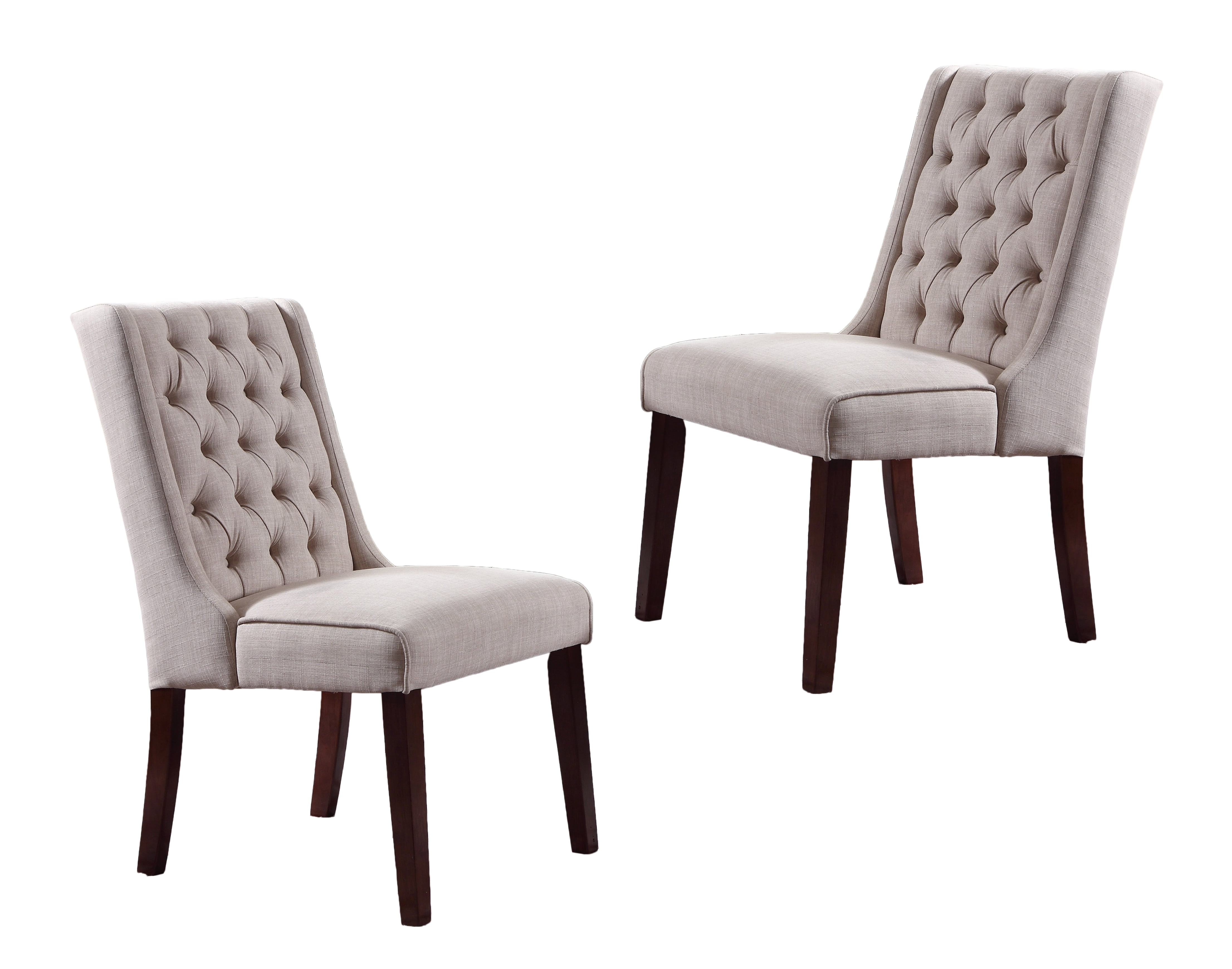 Best Master Furniture S Contemporary Tufted Wingback Dining Chair Set Of 2 Com Best Master Furniture S Contemporary, Tufted Wingback Dining Chairs