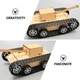 thumbnail image 5 of ETHZZLE Tank Model Building Kits Wooden 1 Set, 5 of 8