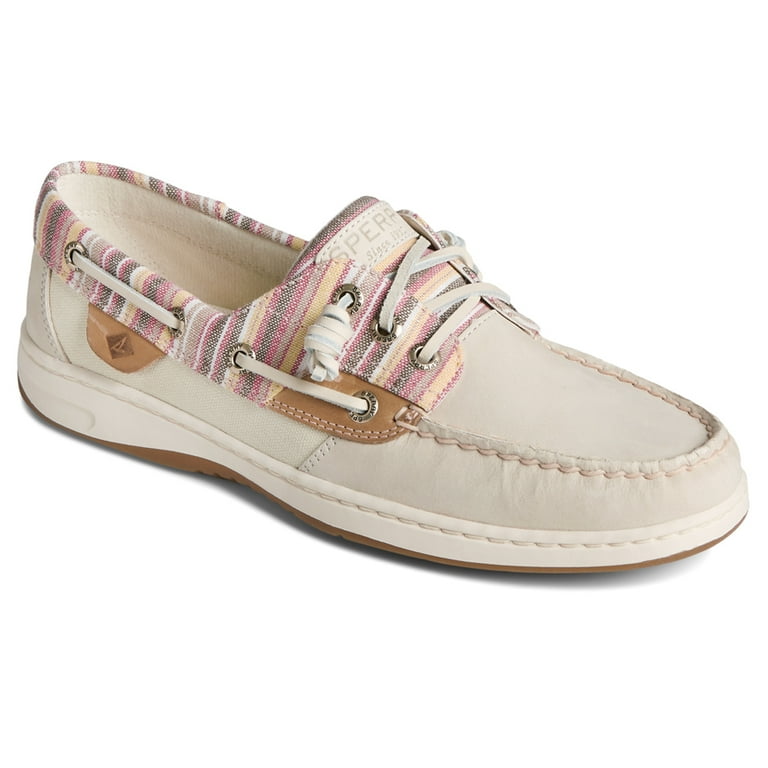 Sperry striped boat shoes clearance