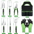 thumbnail image 2 of DEA Garden Tools Set, 8 Piece Gardening Tools Set with Non Slip Ergonomic Handle, Heavy Duty Garden Tool Set with Storage Bag, Gardening Kit for Women, Garden Hand Tools Gift, Green, 2 of 14